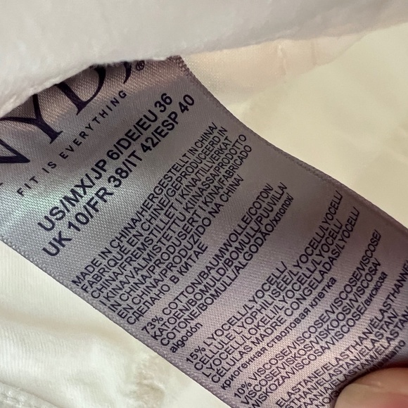NYDJ Marilyn Straight Jean Size 6 White - Picture 9 of 10